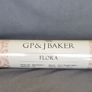 GP&J Baker Flora Wallpaper Roll. Made In England.